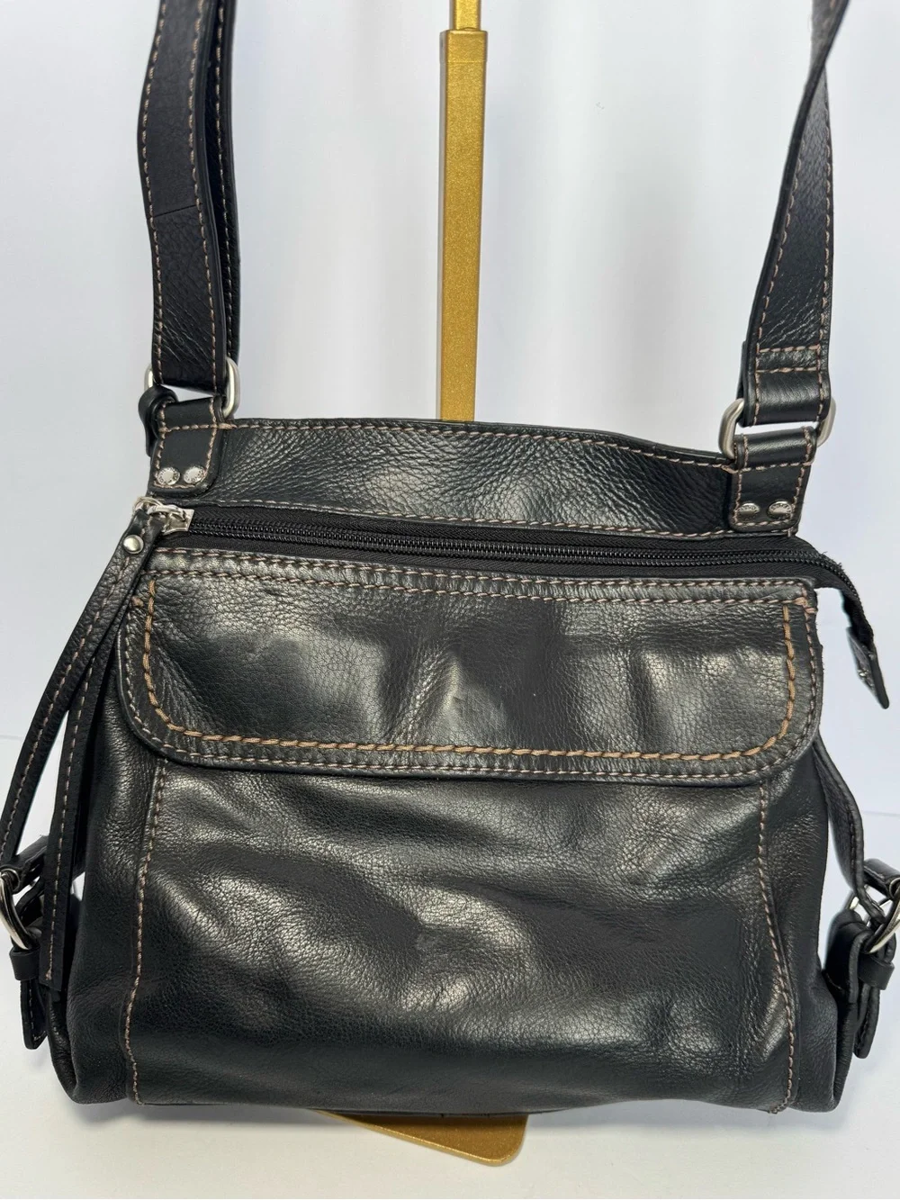 Fossil black leather purse
